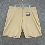 Eddie Bauer Shorts Mens 42 Beige Chino Khaki Flexion Swiftshore Amphib Polyester