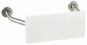Wolfen BACK REST WITH FIXED ARMS 400x180mm White & Stainless Steel