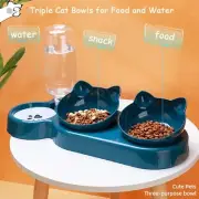 Cat Food Bowl Automatic Water Dispenser Cat Pet Feeder 3 in 1 Pet Feeder Cat Dog
