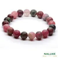 在飛比找momo購物網優惠-【Naluxe】碧璽 頂級老礦 開運手鍊手珠(粉彩貓眼碧璽、