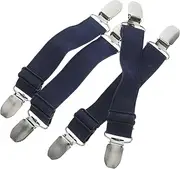 TOBBOMEY Adjustable Elastic Boot Clips Pcs Trouser Fasteners Fixing Clips for Cycling Windproof Water-Resistant