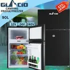 Glacio 90L Portable Fridge Freezer for Caravan Camping 12V/24V/240V Dual Zone