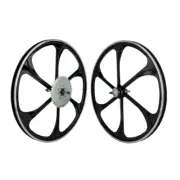 Wheel Master 26in Motorbike Mag Wheelset Fixed Gear/Freewheel Rim Brake Black