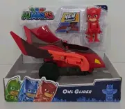 DISNEY PJ Masks OWL GLIDER Owlette Figure 3" Poseable JUST PLAY VEHICLE Playset