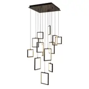 Dahli 13 Light Pendant - Black-3K