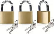 Multipurpose 3PCE Padlocks Keyed Alike Strong Secure 37mm