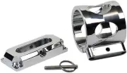 Billet Fire Extinguisher Bracket with Polished Finish - For Large (2-1/2 Lb)