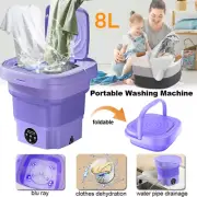 8L Mini Washing Machine Portable Compact Sterilization Drying Laundry Machines