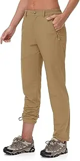 [TBMPOY] Women's Lightweight Hiking Pants Water Resistant Quick Dry Travel Work Outdoor Fishing Pants Zipper Pockets
