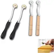 Polawind 4 Pack tracing Wheel Pounce Wheel Cardboard Perforator Needle Point Sewing tracing Wheel Tool for Paper olfa Perforation Cutter Pattern Making Tracing Tools