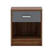Ivan Bedside Table- Columbia/dark Grey