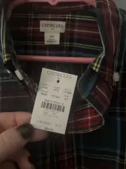 NWT Crew cuts By Jcrew Boys Size 4-5 Plaid Button Down