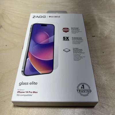 (NEW) ZAGG Apple iPhone 14 Pro Max InvisibleShield Glass Elite Screen Protector