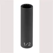 Grey Pneumatic 1116D Grey Pneumatic SOC 1/2 3/8D IMP 12PT DP BLK