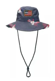 Billabong Big John July Print Surf Hat - Navy - OSFA - New!