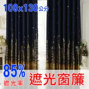 【橘果設計】遮光窗簾 城堡窗簾 寬100高130cm 印花窗簾 燙金款窗簾 燙銀 落地窗窗簾 城堡圖案窗簾