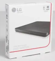 LG Ultra Slim Portable DVD Writer SP80 for Mac & Windows New/Sealed