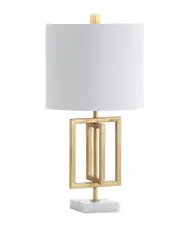 JONATHAN Y Anya 20.25in Metal Marble LED Table Lamp