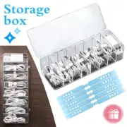 Data Cable Charging Power Cord Storage Box Clear Desktop Management Organizer