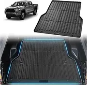 Truck Bed Mat，Compatible with Toyota Tacoma 2005-2023 TPE Truck Bed Liner Accessories