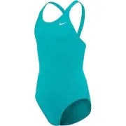 Nike Kids Solid Blue Fast Back One-Piece Swimsuit L45936 Size Large (12-13 YRS )