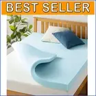 Luxury 4-Inch Cooling Gel Infused Queen Memory Foam Topper - Ventilated Design