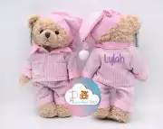 Personalised Embroidered Teddy Bear Soft Toy Teddies New Baby Gift Christening