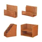 Tabletop Bookshelf Newspaper Holder Magazine Rack for Home Nursery Workspace
