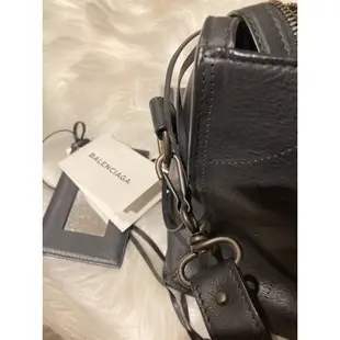 Balenciaga blackout city bag/機車包，黑