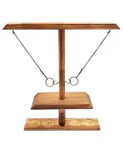 Ring Hook Game Hook and Ring Game Ring Toss Game Handmade Wooden Large Size T...