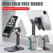 Phone Stand Cell phone tablet universal three-stage foldable lift Flexible Table Desktop Adjustable Cell Smartphone Stand
