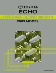 2003 Toyota Echo Wiring Diagrams Schematics Layout Factory OEM