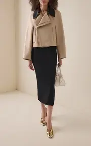 [Givenchy] Mid-Rise Cady Pencil Skirt
