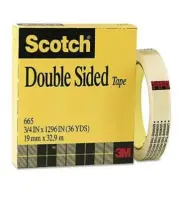 Scotch Permanent Double Sided Tape 3/4 Inch X 1296 Inch