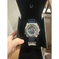 在飛比找蝦皮購物優惠-寶路華造型錶 三圈三眼 男生 橡膠錶帶 BULOVA