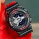 【G-SHOCK】絕對強悍時尚潮流運動錶-黑紅(GA-110HR-1A)