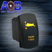 Rocker switch 6M50OM 12V TRIM TABS LED MOMENTARY marine boat car waterproof DPDT