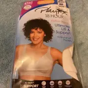 Playtex 18 Hour Cotton Stretch No Underwire Bra Size 46DD