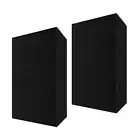2pc Belling 65cm Classic Flue Extension Kit Cover Set For 90cm Rangehood BLK