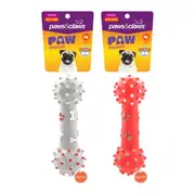 2x Squeaky Dumbbell Pet Chew Toys 25cm Dog Puppy Bite Training Teeth Interactive