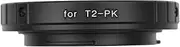 T2-Pk Metal Lens Mount Adapter Ring T/T2 Mount Lens Adapter Repla Ent for K-70/K-50/K-30/K-500/K-1/K-3/K-3 Ii/K-5 Iis/K-5 Ii/K-5/K-7 K-Mount Cameras Black