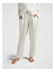 [Fine Day] Pure Silk Pants in White