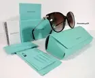 Tiffany & Co. Round Women's Sunglasses, Tortoise, Brown Gradient