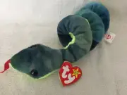 TY BEANIE BABY HISSY APRIL 4, 1997 W/HANG & TUSH TAG ERRORS & P.V.C.PELLETS