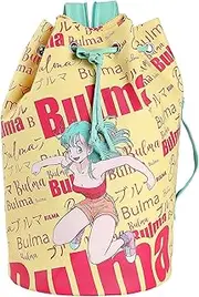 CYPBRANDS Unisex Kids Petate Bulma Dragon Ball - Duffel Bag with Handles and Inner Compartments Light Bulb Design Yellow and Red Official Product (CyP Brands), yellow, Einheitsgröße