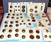 GOLD Metal Buttons LA MODE On Cards Back Shank no barcode Several Styles 50+ LOT