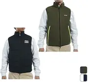 [Admiral] Golf Men's Reversible Fleece Combination Vest, Black, LL