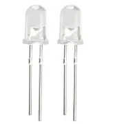 1000pcs 5mm White Round LED Diode Electronics Component Emitting Light 3-3.4V
