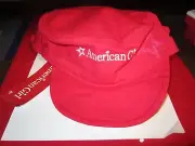 American Girl Red Cadet Cap for Girls ADJUSTABLE ONE SIZE NWTS