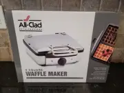 All Clad 4 Square Belgian Waffle Maker Stainless Steel New In Sealed Box